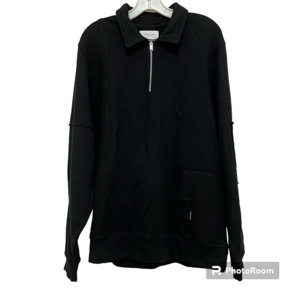 Ovidia & Sons Quarter Zip Sweater Size XL